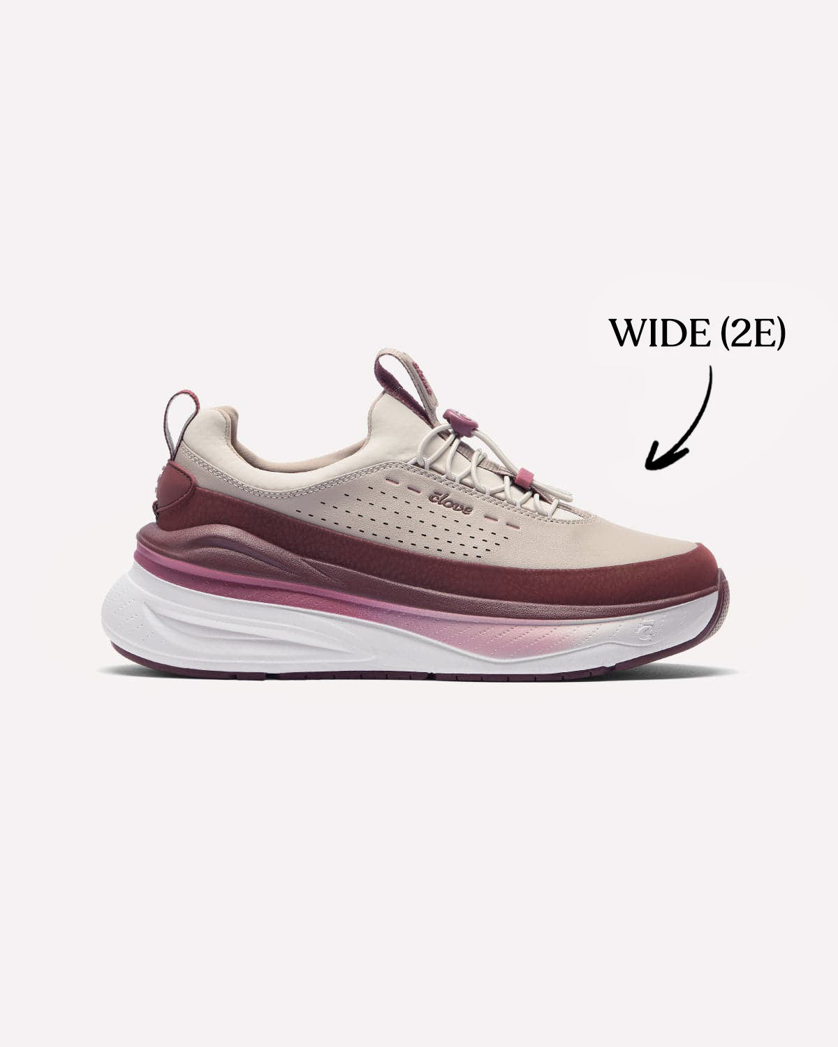 Supercush™ Forte 2 Wide - Burgundy Tan