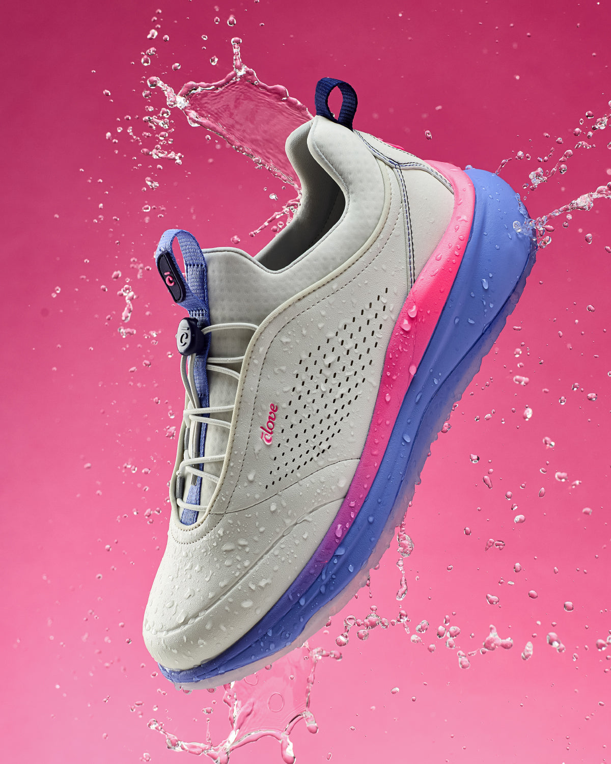 Clove Prima - Bright Grey / Blue / Pink