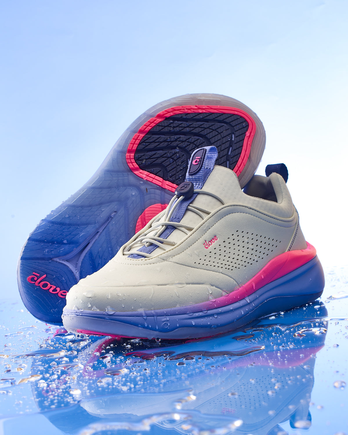 Clove Prima - Bright Grey / Blue / Pink